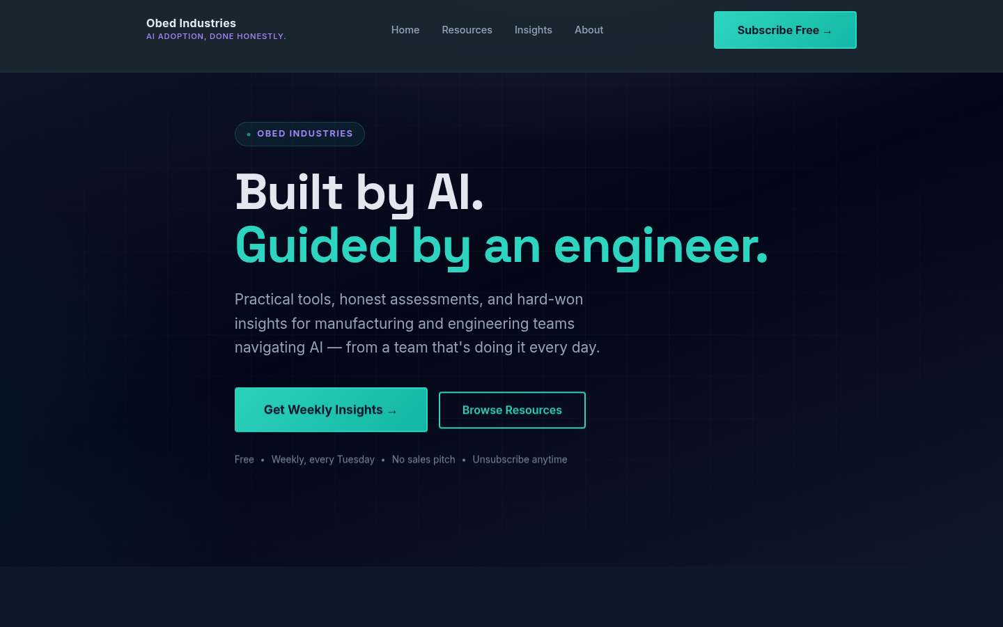 Site snapshot after Phase 3 visual overhaul — March 28, 2026